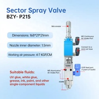 Valve de distribution pneumatique à double liquide avec buse de type aiguille, valve compte-gouttes d'alcool rétractable et valve de pulvérisation