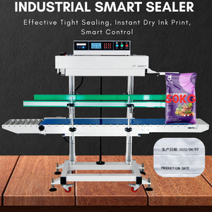 เครื่องซีลถุงขนาดใหญ่คุณภาพเยอรมัน 10กก. 25กก. 30กก. 50กก. รุ่นใช้งานหนัก พร้อมเครื่องพิมพ์วันที่ 320LP - Product Image 3