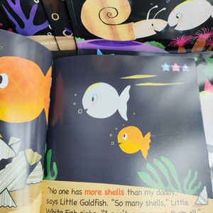 Piccolo pesce bianco che si trova profondamente sotto <span class=keywords><strong>il</strong></span> <span class=keywords><strong>mare</strong></span>, 1 set di 10 libri, libri illustrati, libri illustrati per l'illuminazione dei bambini - Product Image 5