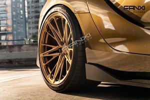 Jante monobloc forgée sur mesure 17x10J 18x10.5J 18x9.5 5x114.3 blanche pour Honda Civic, Subaru, Tesla, Hyundai (CE28N) - Product Image 3