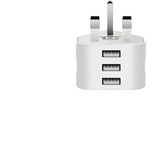 Chargeur rapide standard britannique à port unique/double/triple QC2.0 avec 2/3 ports USB, sortie 30W pour téléphone portable - Vente en gros - Product Image 1