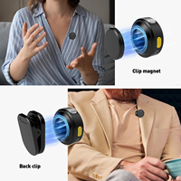 Microphone Lavalier Sans Fil pour iPhone/Android/PC, Autonomie de 16h, Mini Micro Cravate avec Réduction de Bruit pour le Gaming
