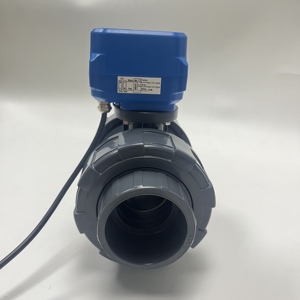 Elektrik küresel vana UPVC/PVC motorlu su vanası 2Way1.6Mpa otomatik açma/kapama valfi sulama havuzu ve PLC cihazı sistemleri için - Product Image 5