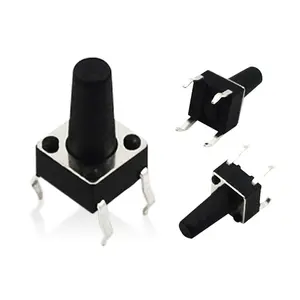 6 x 6 x 11mm 4-pin smt touch momentary push button micro tactile tact switch cap tactile switch