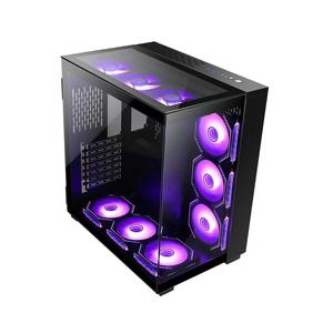 Boîtier d'ordinateur ATX de tour moyenne pour e-sport transfrontalier, vue panoramique ATX, côté en verre, refroidissement par eau, trois vues panoramiques en verre - Product Image 5