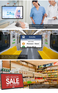 ป้ายดิจิตอลแบบอินเตอร์แอคทีฟติดผนังขนาด32นิ้วความละเอียด4K แบบติดผนังหน้าจอสัมผัสแบบโต้ตอบแท็บเล็ตแอนดรอยด์แท็บเล็ตพีซีร้านค้าห้างสรรพสินค้า - Product Image 5