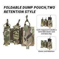 Pochette tactique SIVI pour la récupération de magazines, sac pliable avec design Molle pour la chasse en plein air et l'entraînement