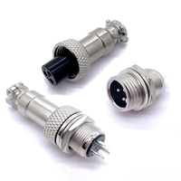 Connecteur Soulin Gx12 2-7 broches à câble verrouillable, type aviation, avec contacts en laiton pour systèmes automobiles et vidéo intelligents