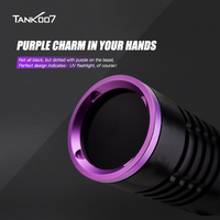 Lampe torche UV étanche Tank007 K9A5 365nm pour inspection forensique, polymérisation UV longue portée et détection de fluorescence
