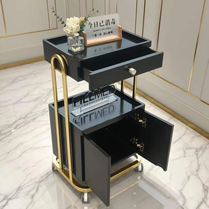 Chariot de rangement roulant de luxe pour salon de beauté avec tiroir pour clinique esthétique, spa et salon de coiffure - Product Image 2