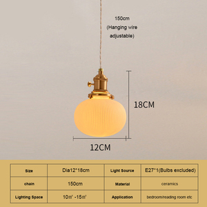 Modern Vintage Industrial <b>Lamp</b> White Ceramic Lampshade Hanging Pendant Lighting Fixture Iron <b>Kitchen</b> Chandelier Pendant Light - Product Image 6