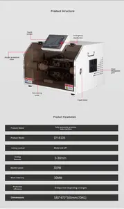 Xfx hoàn toàn tự động ống thổi cao su PVC nhiệt co ngót Máy cắt ống với bánh có động cơ cho ống nhựa 220V 300W - Product Image 4