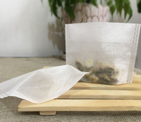 Sachet de thé pliant en fibre de maïs jetable, sachet filtre, sac d'assaisonnement
