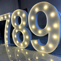 Lettres lumineuses LED personnalisées à haute luminosité pour la publicité de mariage, la décoration intérieure et extérieure - Formes personnalisables géantes de 3 pieds/4 pieds