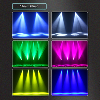Projecteur LED mobile 150W pour scène, avec 3 prismes, Gobo, faisceau lumineux, DMX, pour bars et clubs