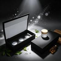 Ensemble de pots à bougies personnalisés de luxe avec couvercle et emballage cadeau en papier recyclable pour bougies, portefeuilles, artisanat