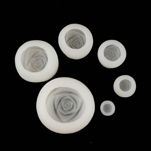 <span class=keywords><strong>Besafe</strong></span> 3D Rosa flor jabón vela molde para decoración de pasteles hecho a mano hacer chocolate caramelo hielo polímero arcilla goma pasta - Product Image 6
