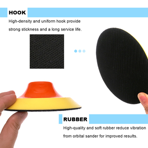 4.5 pouces Orange crochet boucle polisseuse plaque de support M14 fil plateau électrique ponçage support tampon pour outils abrasifs ponceuse polissage - Product Image 4