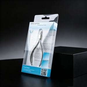Eco-friendly Customized Skincare Cube APET Plastic <b>Empty</b> <b>Box</b> Transparent Folding PVC Clear Packaging <b>Box</b> For Nail Tools - Product Image 4