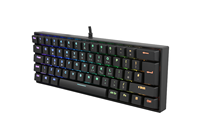 Clavier mécanique rétroéclairé RVB 61 touches compact 60 % et souris ultralégère nid d'abeille avec tapis de souris, ensemble combo gaming 3-en-1 OEM