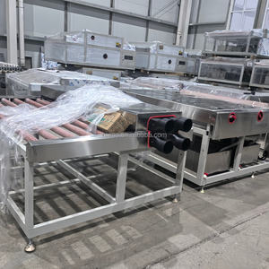 Machine horizontale de lavage et de séchage du verre pour la fabrication de fenêtres et de portes, pour verre isolant et verre plat en acier inoxydable - Product Image 4