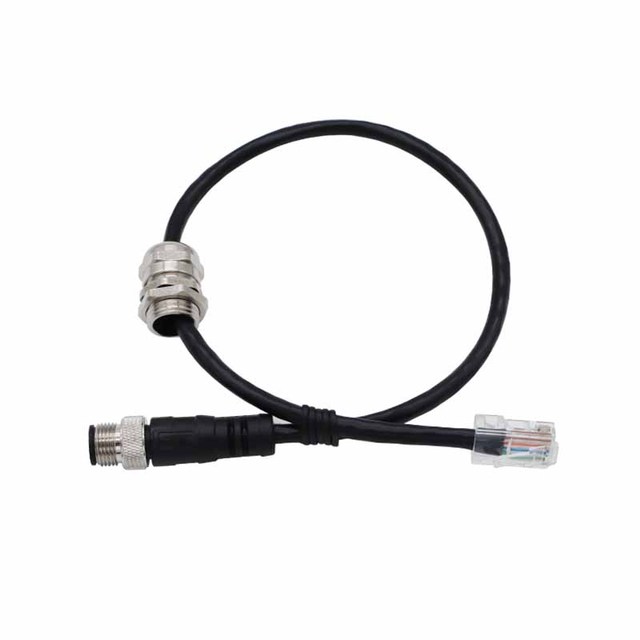 M12 4 Pin A-code to RJ45 Female Connector Industrial Profinet Ethernet Cable Assembly High Flex Cat6 Shielded Wire Harness