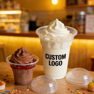 Vasos Desechables Transparentes de PP de Pared Simple de 90 mm para Helado, 10 oz, 12 oz, 16 oz - Product Image 5