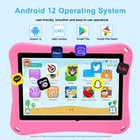 Tableta Educativa para Niños de 10 Pulgadas con Android 12 MTK, 6 GB/256 GB, Control Parental, Programación Basada en Bloques, Juegos de Lógica, Resistente al Agua