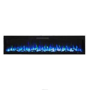 <span class=keywords><strong>Caminetto</strong></span> Elettrico Lineare da 100 Pollici a Parete/Incasso <span class=keywords><strong>con</strong></span> <span class=keywords><strong>Vetro</strong></span> Temperato, Tecnologia Fiamma HD e Termostato - Per Uso Domestico e Alberghiero - Product Image 5
