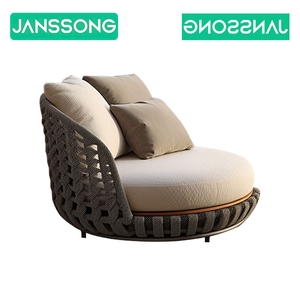 Set di Divani <span class=keywords><strong>da</strong></span> <span class=keywords><strong>Giardino</strong></span> di Alta Qualità <span class=keywords><strong>in</strong></span> <span class=keywords><strong>Rattan</strong></span> e Tessuto, <span class=keywords><strong>Mobili</strong></span> <span class=keywords><strong>da</strong></span> Esterno Moderni per Hotel e Patio - Product Image 6