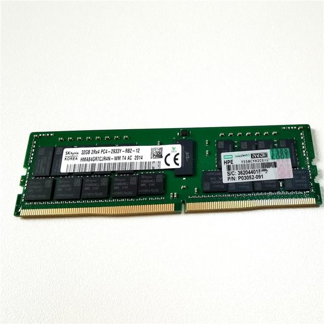 HPE Server Ram Memory P00924-B21 P03052-091 32GB 2Rx4 PC4-2933Y-R