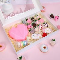 Boîtes à biscuits en papier de qualité alimentaire avec fenêtre, fabriquées en Chine, boîtes à gâteaux jetables, boîtes à beignets pour boulangerie