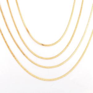 Cadenas de Oro de Acero Inoxidable 14k, Accesorios para Collares, Cadenas de Oro Sólido 18k, Cadena de Rodillo Tipo Cuerda - Product Image 1