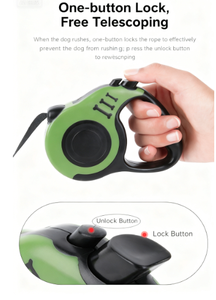 أحزمة كلاب قابلة للتعديل صديقة للبيئة من تايميبت SKUD-40 بطول 5 أمتار، متينة وقابلة للسحب تلقائيًا، مصنوعة من النايلون للجراء أثناء الجري - Product Image 4