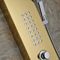 Panneau de pluie système de douche salle de bains colonne tours cascade Spa Jets intelligent panneau mural de douche en acier inoxydable 304 panneau de douche