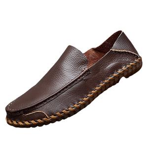 Zapatos Casuales de Verano para Hombre, Hechos a Mano, de Cuero Genuino, <span class=keywords><strong>Mocasines</strong></span> Sin Cordones con Suela de Goma Suave, para Venta en <span class=keywords><strong>Amazon</strong></span> - Product Image 5