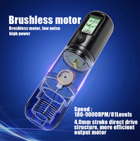 Draadloze wegwerp-tatoeagemachinepen Professionele borstelloze motor 4,0 mm slaglengte Dubbele lithiumbatterijen Stille rotatie