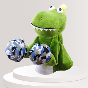 Marionnette <span class=keywords><strong>de</strong></span> boxe en peluche avec son, mignonnes manettes <span class=keywords><strong>de</strong></span> doigt pour jeu parent-enfant, cadeau fantaisie anti-stress - Product Image 2