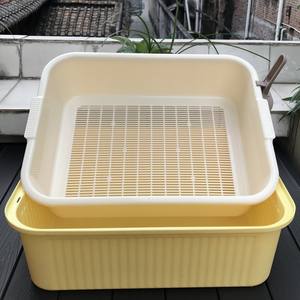 <span class=keywords><strong>Caja</strong></span> <span class=keywords><strong>de</strong></span> <span class=keywords><strong>Arena</strong></span> para Gatos <span class=keywords><strong>de</strong></span> PVC <span class=keywords><strong>de</strong></span> Doble Capa, Antiolor, Rectangular, <span class=keywords><strong>de</strong></span> Gran Tamaño, para Gatos, Conejos y Tortugas - Product Image 1