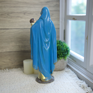 Statues religieuses catholiques en résine, décoratives, 28 cm de haut, Notre-Dame du Sacré-Cœur - Product Image 4