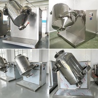 Mélangeur de laboratoire sec GMP multifonction haute vitesse pour additifs alimentaires, avec fonction de tamisage en poudre tridimensionnelle et de rotation turbulente