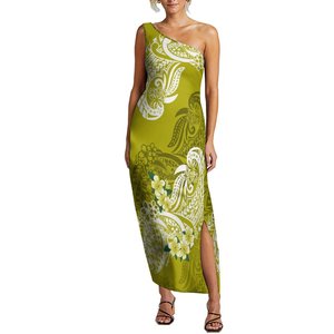Vente en gros de grandes personnes Hawaii Design robe sexy Pacific Island Art élégante robe sans manches à épaules dénudées prix <span class=keywords><strong>bas</strong></span> - Product Image 3