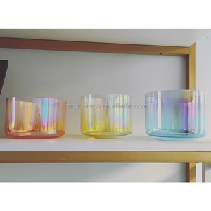 Gran Oferta: Cuencos Cantores de Cristal Q're Yoga, Sonido Sagrado, Color Chakra, Cristales Cósmicos Transparentes, para Sanación Sonora y Meditación - Product Image 6