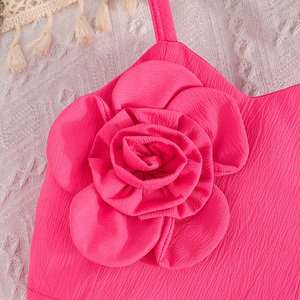 Conjuntos de Ropa de Verano Elegantes y Lindos para Niñas, Dos Piezas, Transpirables, con Flores, para Fiestas, de 6 Meses a 5 Años - Product Image 3