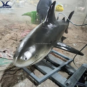 Megalodón Animatrónico de Acero y Silicona de Tamaño Real para Uso en Exteriores en Parques Acuáticos, Resorts y Ciudades (Personalizable) - Product Image 5