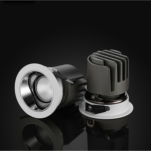 Plafonnier encastré commercial LED sans cadre, éclairage intérieur, alimentation AC 85-265V, dimmable, aluminium noir, Ra90, IP20 - Product Image 1