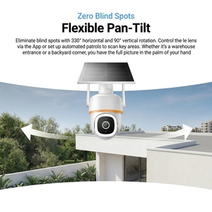 Cámara de <span class=keywords><strong>Seguridad</strong></span> Solar para Exteriores WiFi6 con Batería, PTZ 1080P, Visión Nocturna a Todo Color, Detección Humana, Grabación AOV 24/7 - Product Image 5