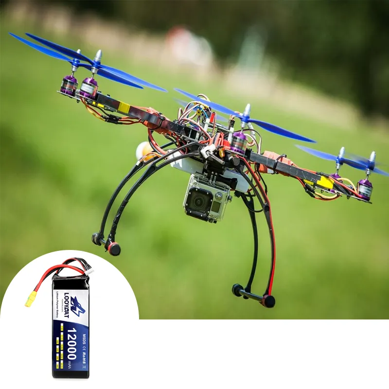 Customized 12000mAh 22.2V 6S1P 25C rc lipo battery Packs RC car battery packs For Agricultural drone UAV