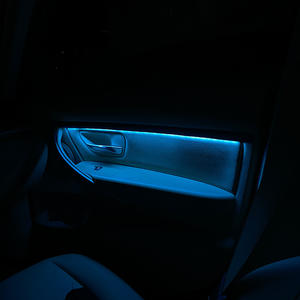 Kit de lumières d'ambiance intérieure de voiture, bande RGB néon, accessoires en fibre optique acrylique, lumières LED, décoration, éclairage d'ambiance - Product Image 2