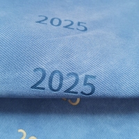 Jeans motif thermo PU cuir synthétique logo cuir support non tissé utilisation pour la couverture du menu, la boîte et la couverture du cahier l